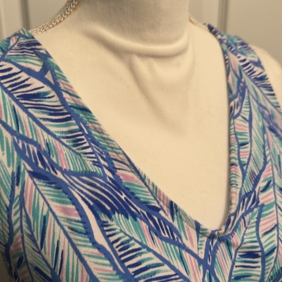Lilly Pulitzer Paulina Multicolored Bennet Blue Let's Mango Jumpsuit Women Small - Picture 6 of 13